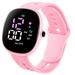 ruhuadgb Electronic Watch Life Waterproof Fashion Accessories LED Large Digital Screen Boys Girls Luminous LED Sports Digital Watch for Daily Wear