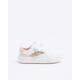 River Island Mini Girls Rose Gold Glitter Trainers