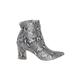 Kristin Cavallari for Chinese Laundry Boots: Ivory Snake Print Shoes - Women's Size 9 - Pointed Toe