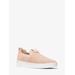 Michael Kors Juno Metallic Stretch Knit Slip-On Sneaker Rose Gold 9