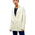 J. Crew Sweaters | J Crew Double Breasted Sweater Blazer Ivory Size S | Color: White | Size: S