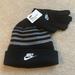 Nike Accessories | Nike Boys Beanie Hat/Glove Set | Color: Black/Gray | Size: 8/20