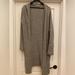 Athleta Sweaters | Athleta Wool Grey Marled Maxi Cardigan Sweater | Color: Gray/White | Size: S