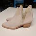 Free People Shoes | Free People Charm Double V Casual Suede Ankle Boots Size 36 | Color: Tan | Size: 36eu