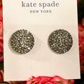 Kate Spade Jewelry | Kate Spade Brilliant Statement Graphite Studs | Color: Gray | Size: Os