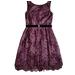 Jessica Simpson Dresses | Jessica Simpson Lace Belted Dress Plum Size 2 | Color: Gold/Purple | Size: 2 Juniors