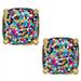 Kate Spade Jewelry | Kate Spade New York Square Stud Earrings Color: Multicolor Size: One Size | Color: Blue/Red | Size: Os