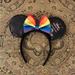Disney Accessories | New!! Nwt Disney Limited Edition Rainbow Bling Sequin Minnie Mouse Ears Headband | Color: Black/Purple | Size: Os