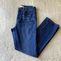 Madewell Jeans | Madewell, Blue Wash Denim Cruiser Straight Jeans, Size 2/25 | Color: Blue/White | Size: 25