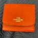 Coach Accessories | Like New Coach Trifold Wallet. Loads Of Card Storage In A Compact Wallet. | Color: Orange | Size: Os