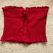 American Eagle Outfitters Tops | I Am Selling This Beautiful Tube Top From American Eagle | Color: Red | Size: S