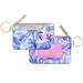 Lilly Pulitzer Bags | Lilly Pulitzer Key Chain Card Holder, Id Holder, Coin Purse New | Color: Blue/Pink | Size: Os