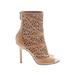 Rachel Roy Ankle Boots: Tan Print Shoes - Women's Size 6 1/2 - Peep Toe