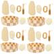 Beavorty 4 Sets Bath Set Gift Basket for Women Skincare Kits Bath Ball Scrubber and Foot File Bath Ball Products Skin Care Accessories Bath Mitt Scalp Foot Grinder Wood The Face