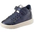 Geox J Theleven Girl E Sneaker, Navy, 1.5 UK