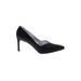 Rangoni Heels: Slip-on Stilleto Cocktail Party Black Solid Shoes - Women's Size 7 1/2 - Pointed Toe