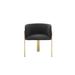 Everly Quinn Beland Metal Low Back Arm Chair Upholstered/Metal in Black | 28 H x 20 W x 23 D in | Wayfair 68BB9B5813E74F57AB8570BE181BFA4A