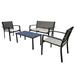 Latitude Run® Yeraldy Outdoor Coffee Table Metal/Rust - Resistant Metal in Gray | Wayfair 129509D6CED44FCCB920E0FA004B1A1E