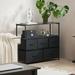 Ebern Designs Analiha 6 - Drawer Dresser Wood/Metal in Black | 31 H x 39 W x 11 D in | Wayfair 0B99871ABFA640EF9985FF9FF7B3D452