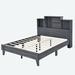 Red Barrel Studio® Marzario Platform Storage Bed Wood in Brown/Gray/Green | 47.1 H x 61.6 W x 90.5 D in | Wayfair 35E27342B225455C8C44A73414969996