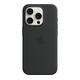 APPLE iPhone 15 Pro Silicone Case with MagSafe - Black, Black