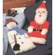 PDF Hot Water Bottle Covers Knitting Pattern - Vintage, Retro, Snowman cover, Father Christmas, Santa Claus - PDF instant download