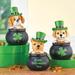 Playful St. Patrick's Day Puppy Sitters - Set of 3 - 3.07 x 4.72 x 3.07