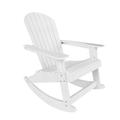 Costaelm Florence HDPE Adirondack Rocking Chair White