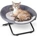 Cozy Cot Elevated Pet Bed Dish Chair For Dogs And Cats Machine Washable Gray Small 19 Inches