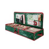 Miyuadkai Christmas Decorations Gift Bags Christmas Storage Rack Spacious under Bed Holiday Wrapping Paper Container Perfect for Gift Wrapping Ribbons Bows Wrapping Supplies Etc Green