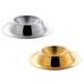 2pcs Metal Egg Holder Egg Cup Holder Stainless Steel Egg Cups Plates for Hard Boiled Egg Spoon Breakfast Brunch Kitchen Restaurant Display Silver Golden