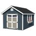 Little Cottage Co. 10 ft. x 18 ft. Colonial Williamsburg Wood Storage Shed Precut Kit with Floor