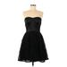 Adrianna Papell Casual Dress - Party: Black Dresses - Women's Size 8