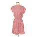 Gap Casual Dress - Mini High Neck Short sleeves: Pink Dresses - Women's Size X-Small