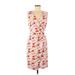Black Halo Casual Dress - Wrap: Red Floral Dresses - Women's Size 8
