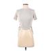 Dress Forum Short Sleeve T-Shirt: Tan Tops - Women's Size Small