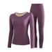 Women Thermal Underwear Set Fleece Lined Heavyweight Long Johns Base Layer Top