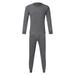 MSJUHEG Thermal Shirts For Men Long Johns For Men Long Johns For Women Thermal Thermal Underwear For Men High Waisted Underwear For Women Underwear For Men Pack Gray 2 XL