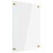 Dry Erase Board | Non-Magnetic Floating Dry Erase Board | Hanging Frameless White Board | Board for Office School and Home Walls | Dry Erase Board for Kids and Adults (Clear - 11x14)