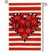 Valentines Day Love Heart Flag 3x5 FT Double Sided Large Banner House Flag Party Yard Outdoor Decoration