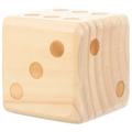 Backyard Game Wooden Dice Prop Large Wood Dice Lawn Game Wooden Big Dice for Fun
