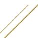 18 in. 14K Yellow Gold 2.5 mm Regular Hollow Rope Chain