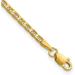 Solid 10k Yellow Gold 2.6mm Flat Anchor Chain - 18