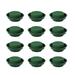 12 Pcs Flower Arrangement Kit Strong Water Absorption Round Floral in Single Design Bowl for Table Centerpiece Wedding Aisle Flowers Party (Green)