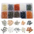 1 Box of Jewelry DIY Beads Glass Beads Loose Beads Small Glass Beads DIY Crafting Glass Beads