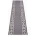Custom Size Runner Rug Skid Resistant Backing Bordered Rug Runner Chain Border Gray Color Cut to Size Roll Runner Rugs By Feet Customize in USA Facility