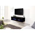 Galicia 120Cm Wall Tv Unit With Led Black