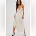 Free People Dresses | Free People Heart Of Mine Embroidered Cotton Asymmetrical Maxi Dress | Color: White | Size: 12