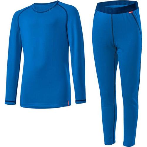 LÖFFLER Kinder SET LANG TRANSTEX® WARM, Größe 164 in Blau