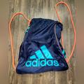Adidas Bags | Adidas Drawstring Backpack | Color: Blue/Orange | Size: Os